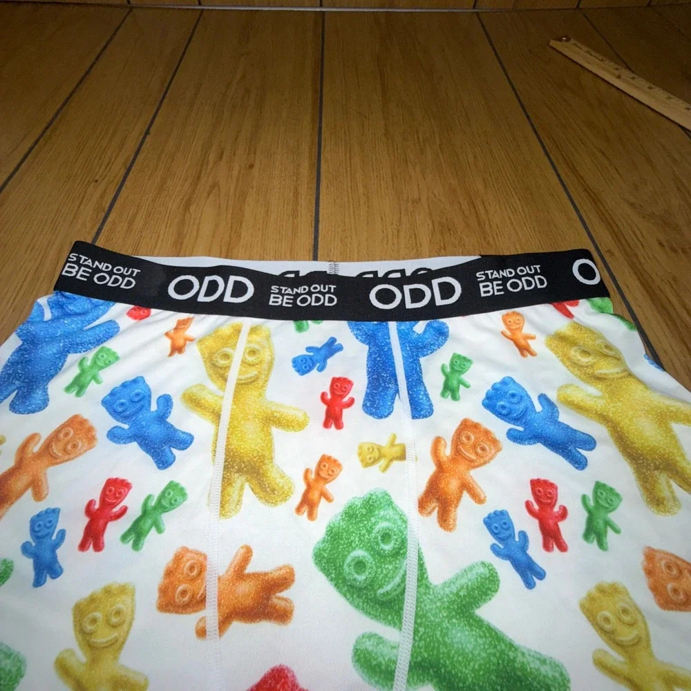 ODD Sour Patch Kids Boxer Briefs Men's XL White Multi Color‎ Candy Graphic